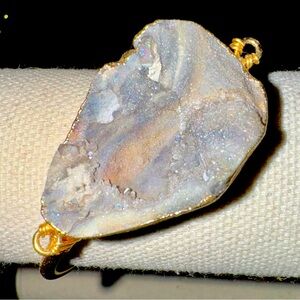 Handcrafted Druzy agate bangle